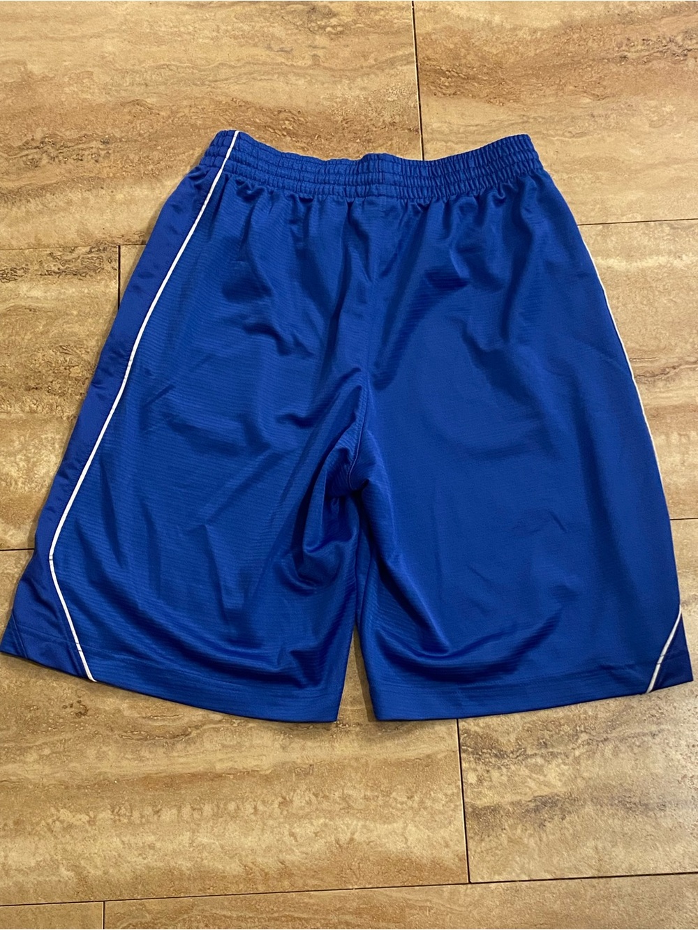 Nike Men's Royal Blue Long Dri-FIT Athletic Shorts Shiny Y2K - Picture 8 of 10